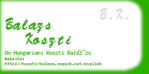 balazs koszti business card